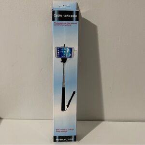 Z07-5S Selfie Stick with Wired Antenna Style Extendable Monopod Cable Take Pole